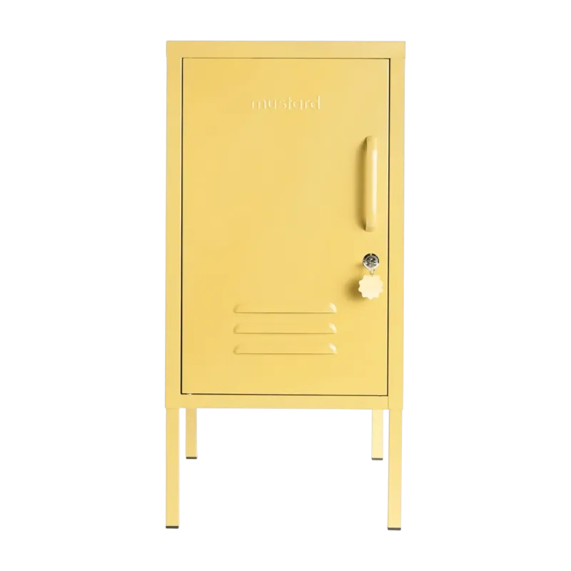Casier gauche en acier jaune beurre 35x46x72cm The Shorty - Mustard Made