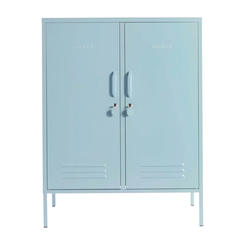 Casier en acier bleu océan 85x40x111cm The Midi - Mustard Made