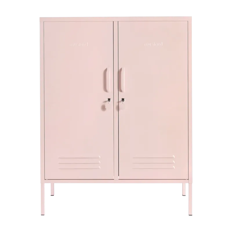 Casier en acier rose blush 85x40x111cm The Midi - Mustard Made