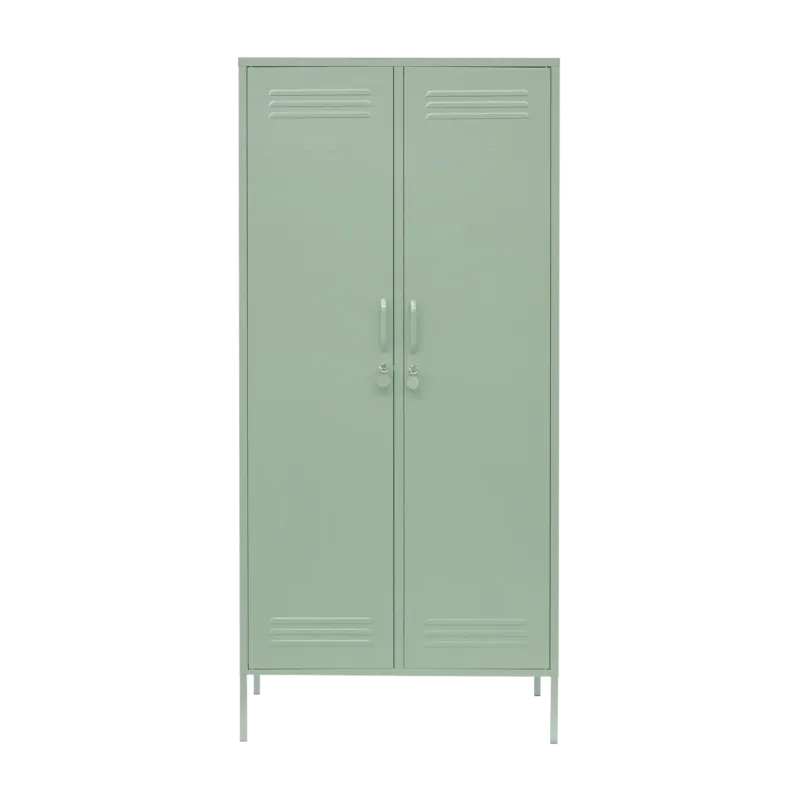 Casier en acier vert sauge 85x50x183cm The Twinny - Mustard Made