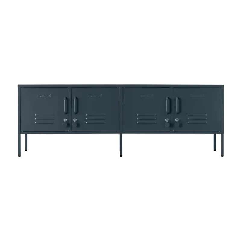 Meuble tv en acier gris ardoise 162x40x57cm The Standard - Mustard Made