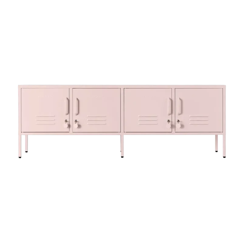 Meuble tv en acier rose blush 162x40x57cm The Standard - Mustard Made