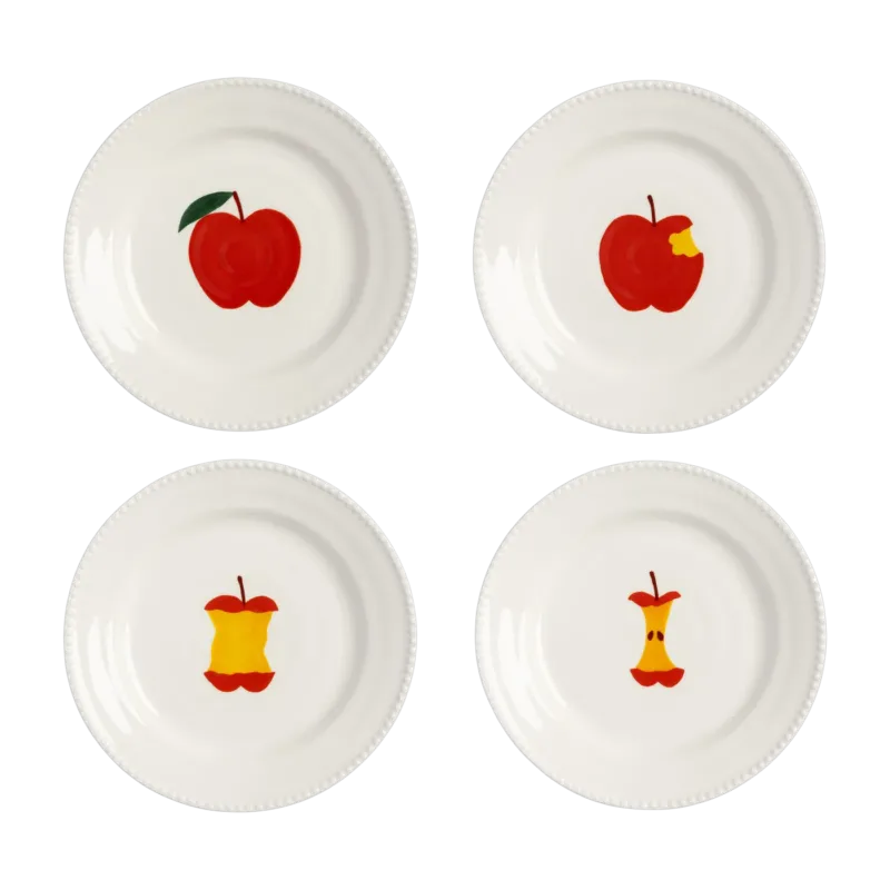 4 assiettes en porcelaine 17cm Haines - &Klevering