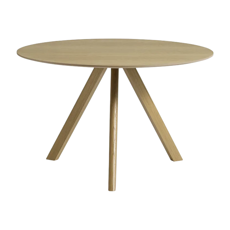 Table ronde en bois de chêne laqué 120x73cm CPH 20 2.0 - Hay