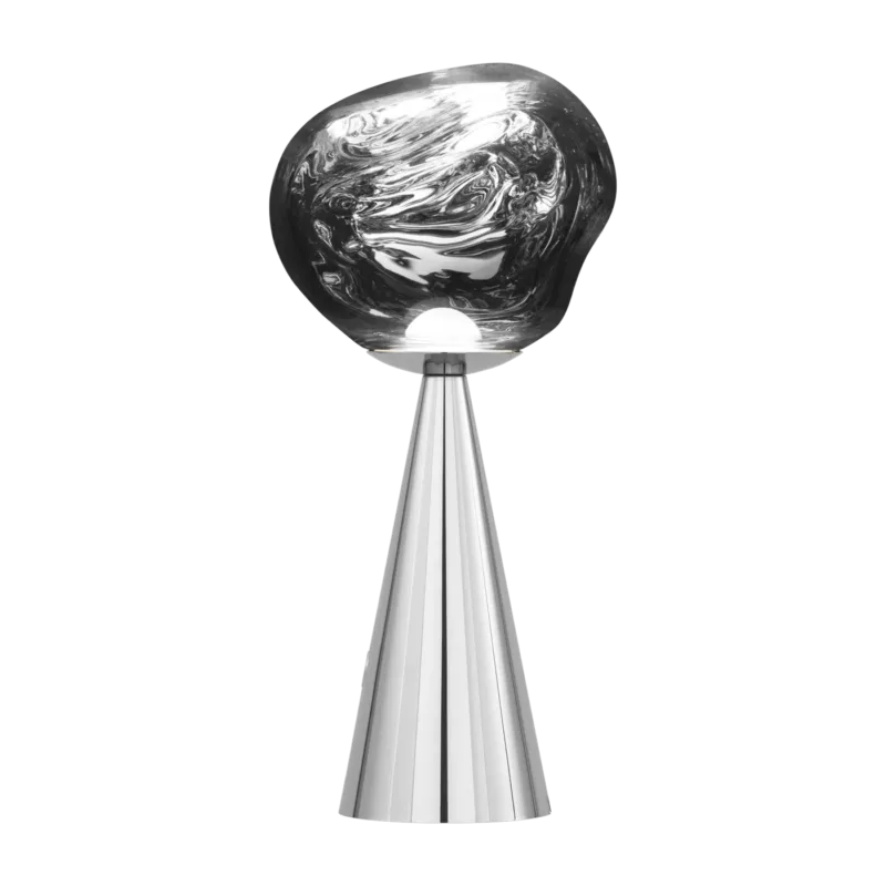 Lampe portable en abs argenté 28cm Melt - Tom Dixon