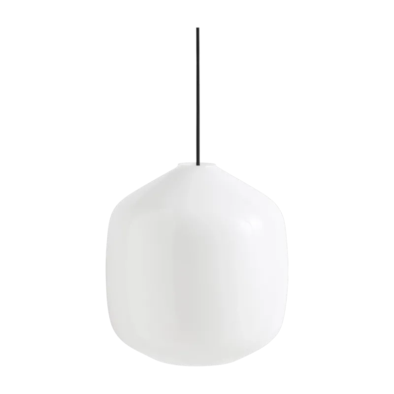 Suspension en verre et cordon souple noir 30cm Buoy - Hay