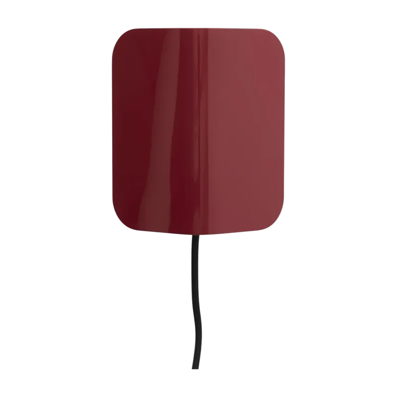 Applique murale en acier bordeaux 13x9x16cm Apex - Hay