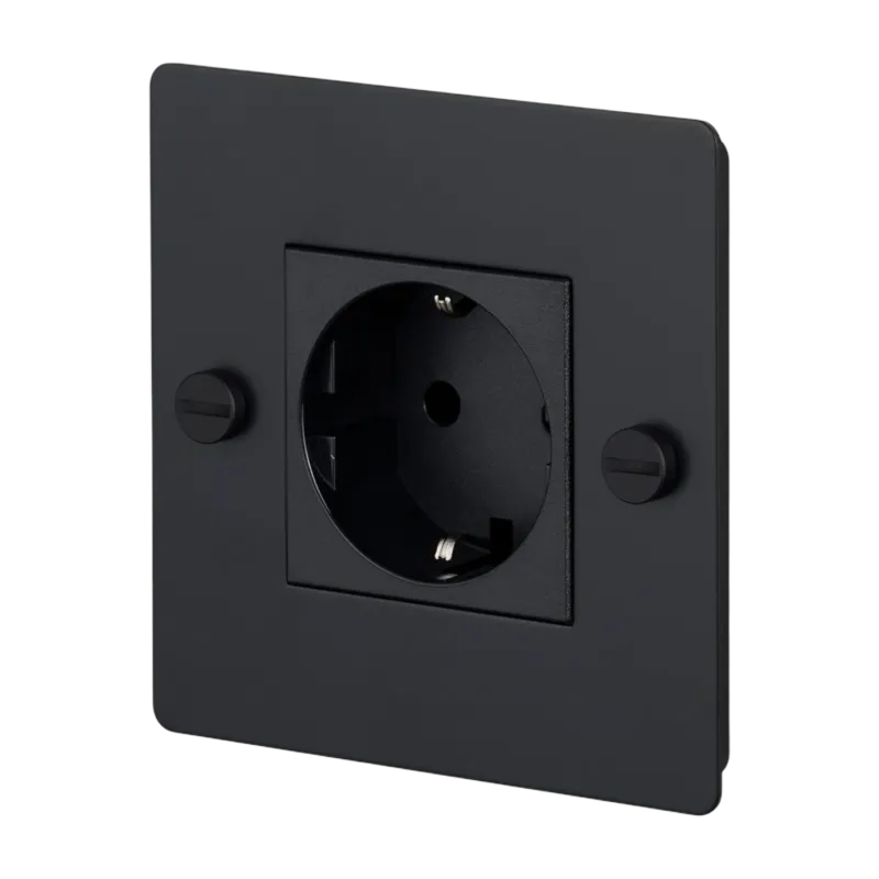 Prise 1G noire sans logo Socket - Buster+Punch