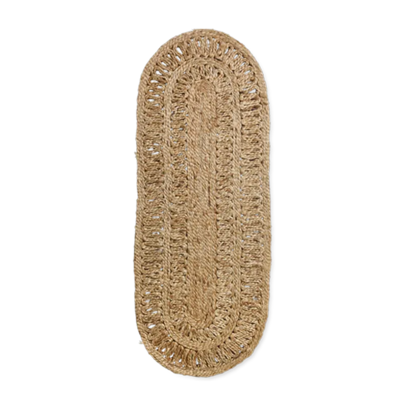 Soleil Jute Runner Oval (60X165Cm) - HKLIVING
