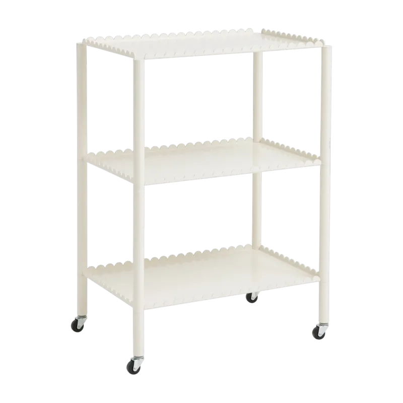 Desserte en acier blanc 63 x 44 x 87,5 cm Arcs - HAY