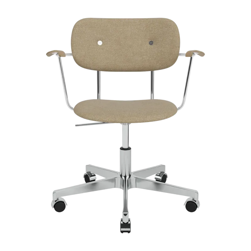Chaise roulante en aluminium et tissu naturel 65x75cm - Audo