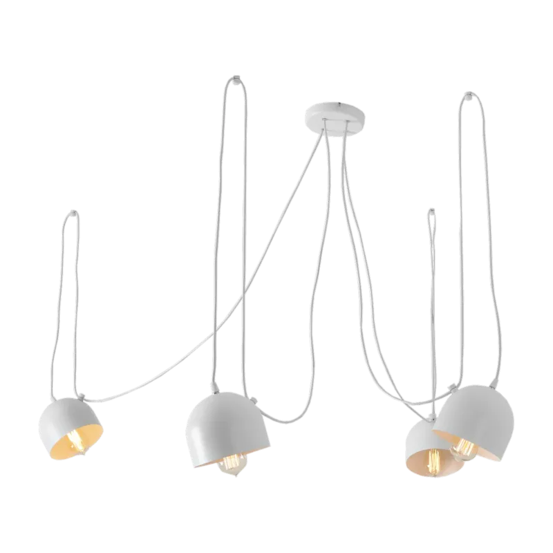 Suspension en acier blanc Popo 4 - Custom Form
