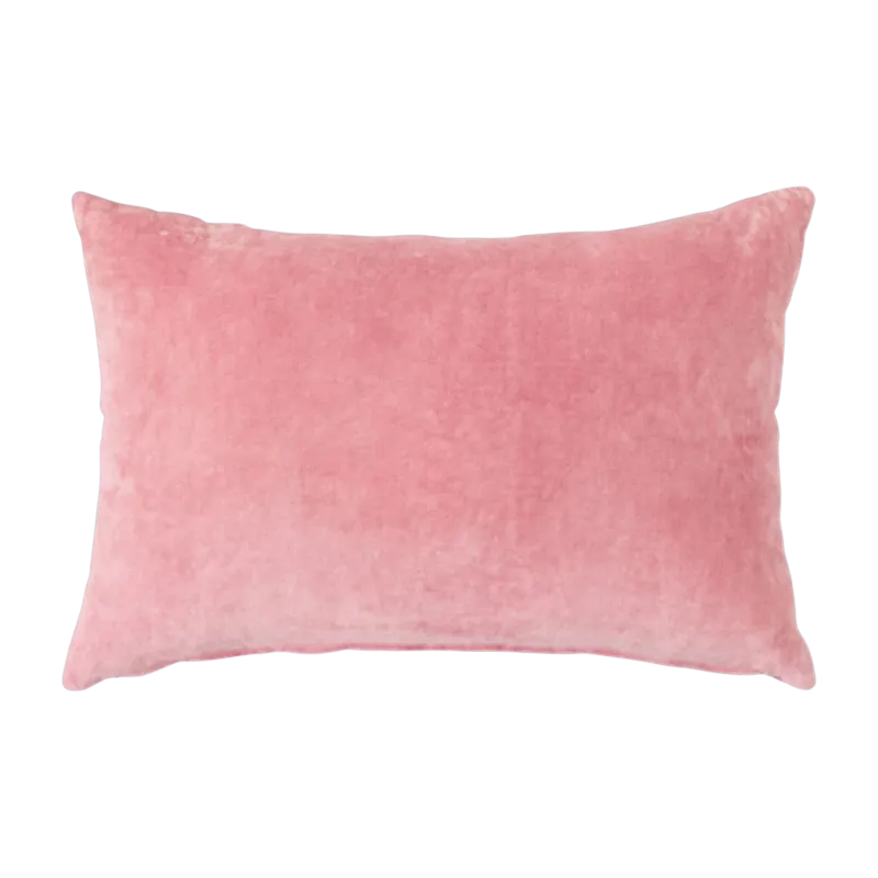 Coussin en velours Rose (60X40Cm) - HKLIVING