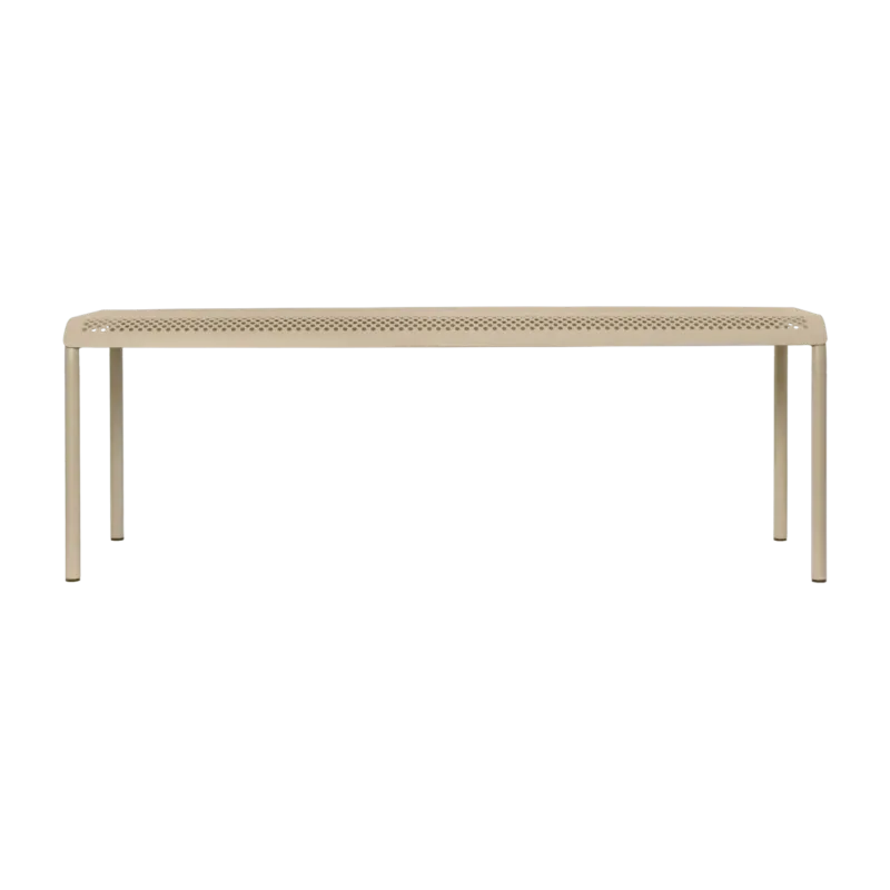 Banc en fer beige 130x39x45cm Dapple - Ferm living