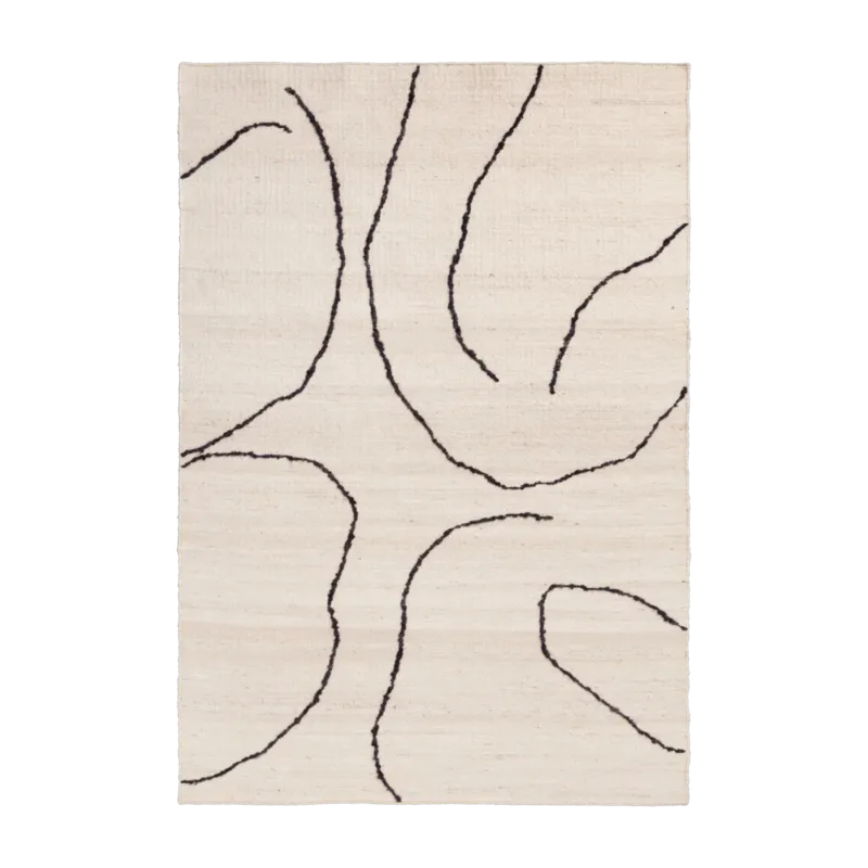 Tapis en jute beige 140x200cm Gesso - Ferm living