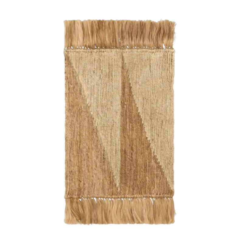 Tapis en jute beige 80x50cm Studie - Ferm living
