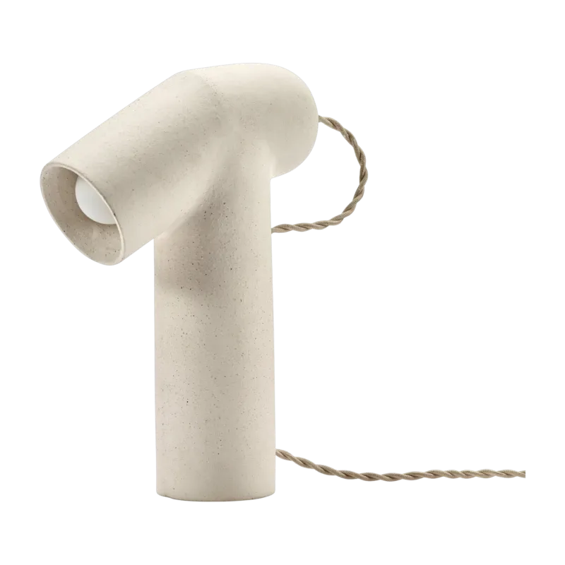 Lampe de table en grès beige 27cm Maia - Serax