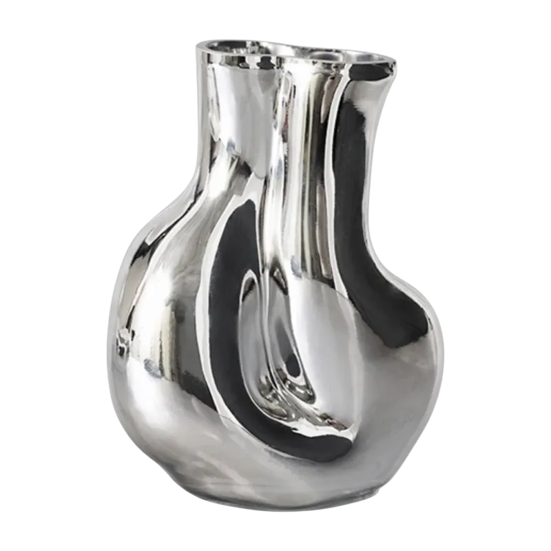 Vase en verre Gleam Chrome - HKLIVING