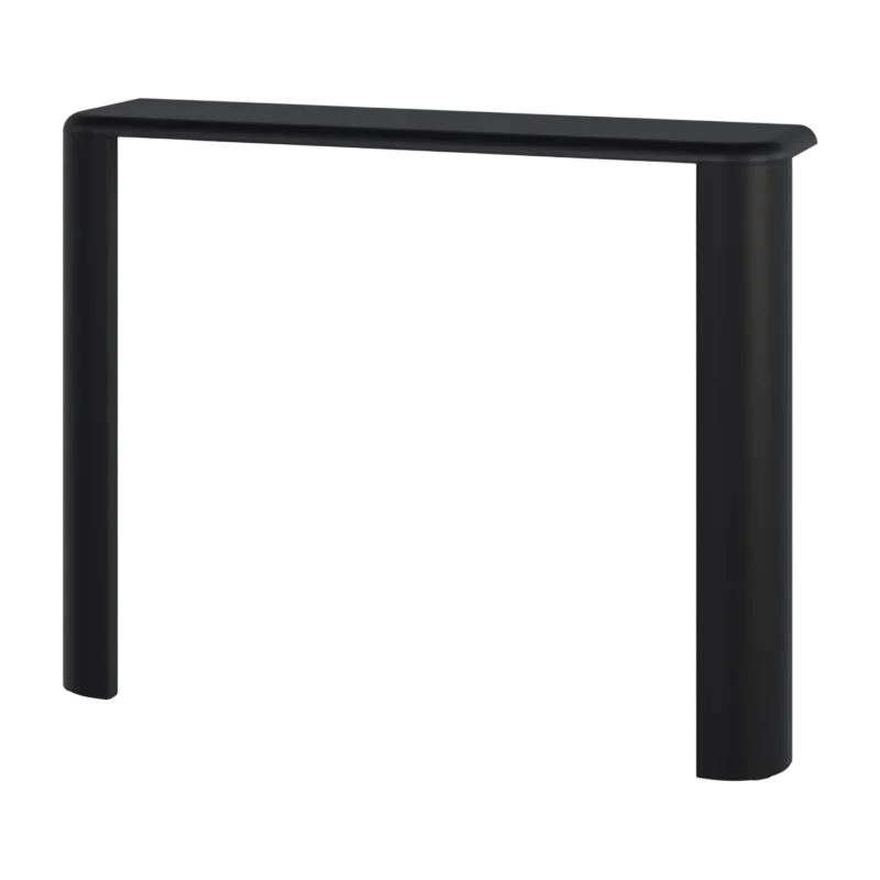 Console en bois mdf et acier noir vulcano 100x77,5cm Fli - noo.ma