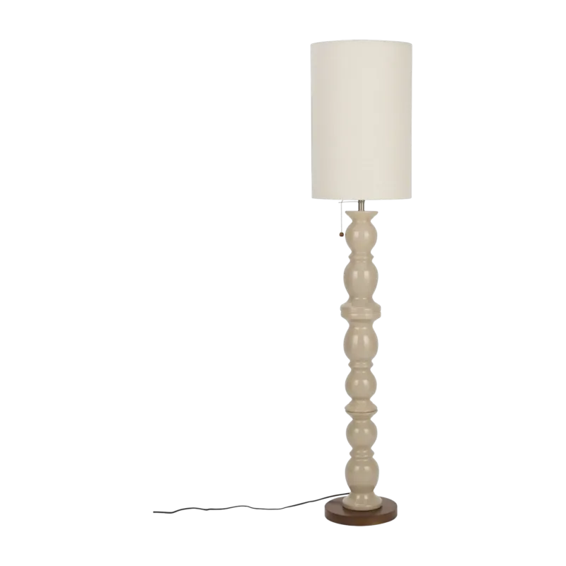 Lampadaire en céramique beige et tissu Brew - Zuiver