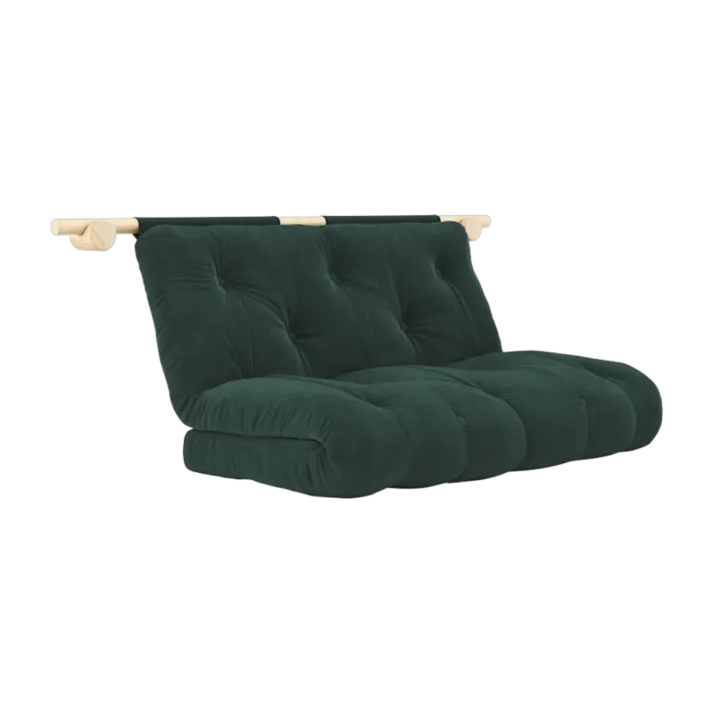 Canapé convertible en polyester seaweed 135x200cm Hooked - Karup Design