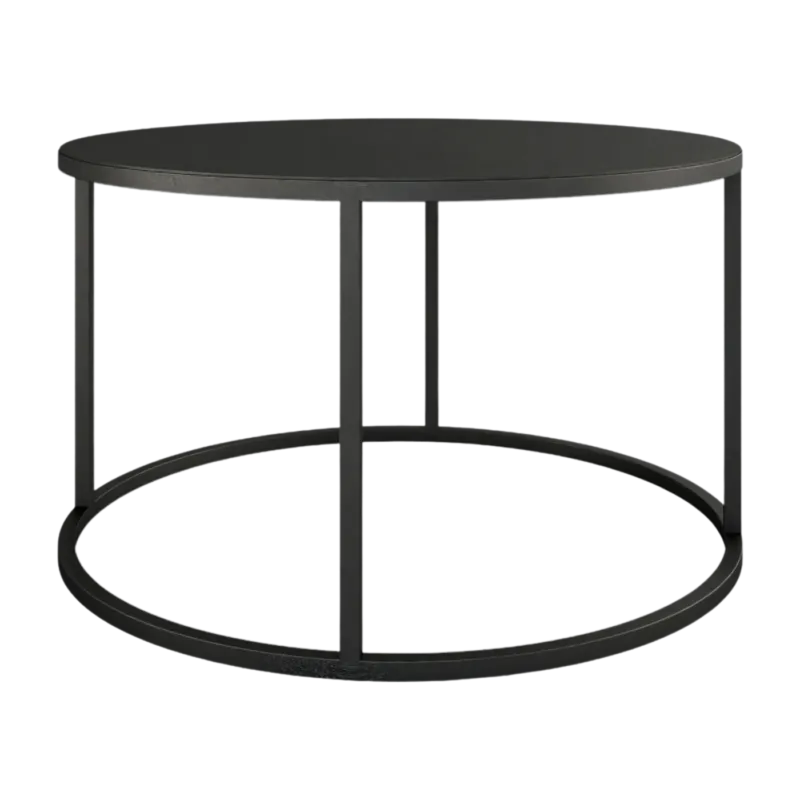 Table basse en acier noir 60x35cm Vesina X - Metallbude