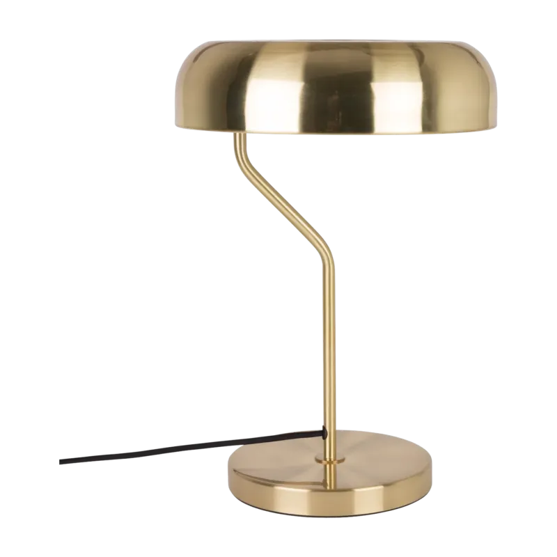 Lampe de bureau en laiton brossé Eclipse - Dutchbone