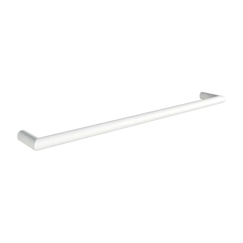 Rail à serviettes rond en acier blanc 85cm Vana - Metallbude