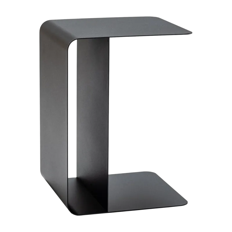 Table d'appoint en acier noir 60x40cm Cosmo - Metallbude