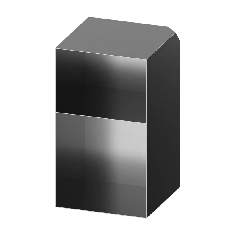 Table d'appoint en acier inoxydable 52x30cm Raw - Metallbude
