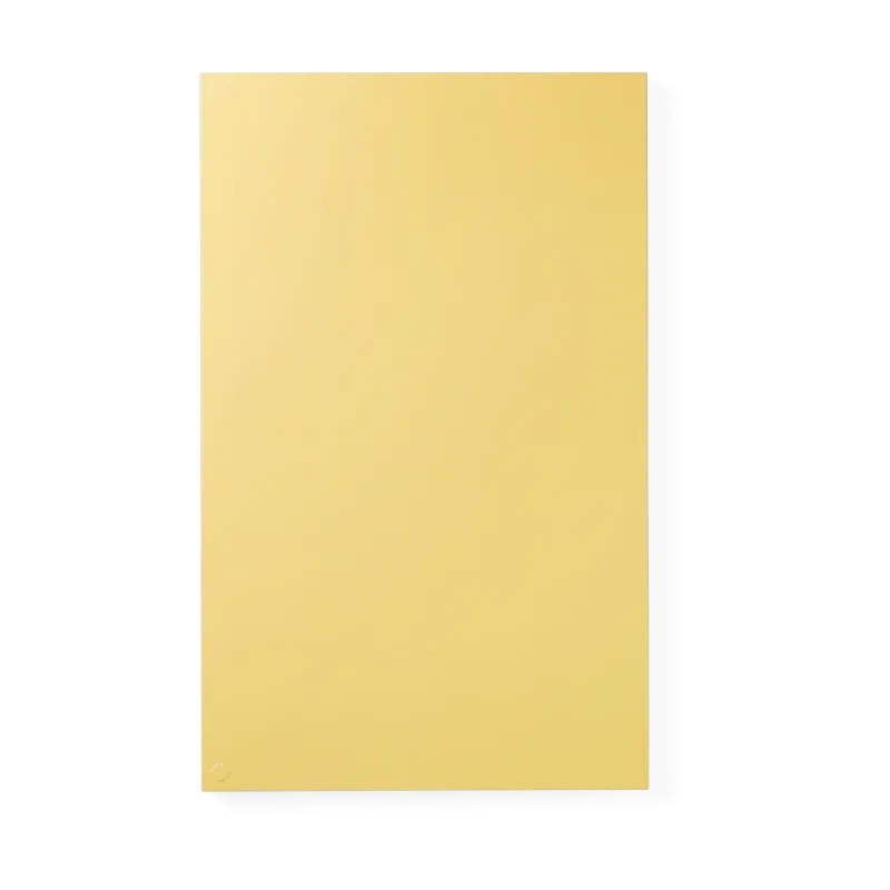 Tableau mural magnétique rectangulaire jaune beurre 53x85cm The storyboard - Mustard Made