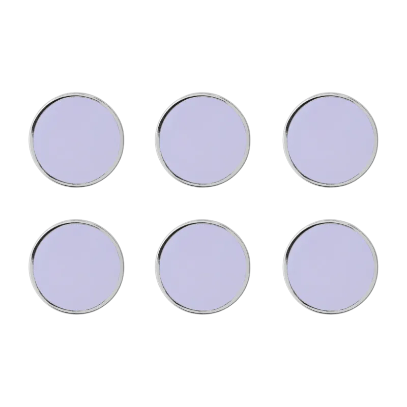 6 aimants ronds lilas 3cm The buttons - Mustard Made