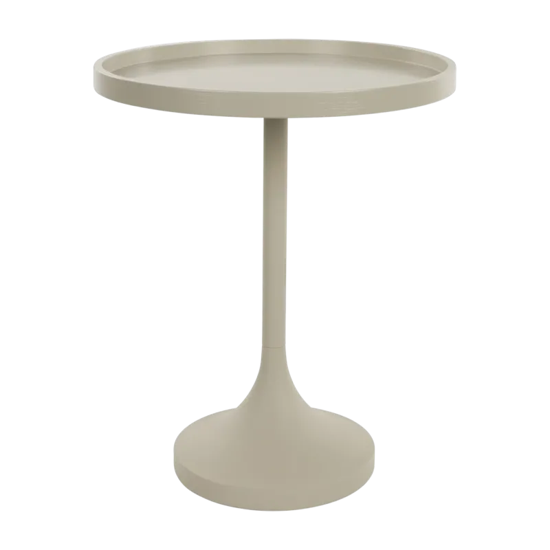 Table d'appoint en acier beige 46x56cm Jason - Zuiver