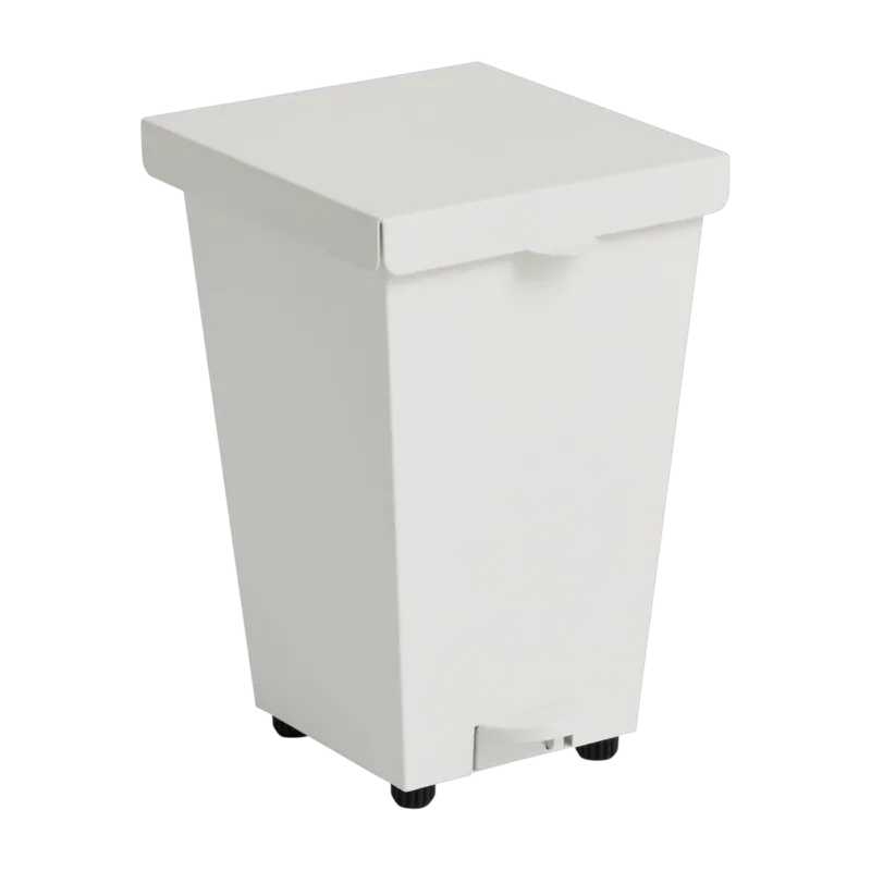 Poubelle en acier blanc 8l Loop - HAY