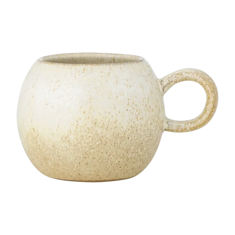 Mug en grès beige 410ml 10,5x8,5cm Paula - Bloomingville