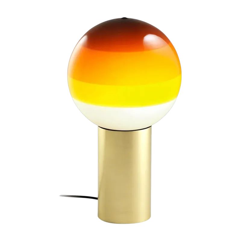 Globe en verre ambre 12,5cm Dipping Light - Marset