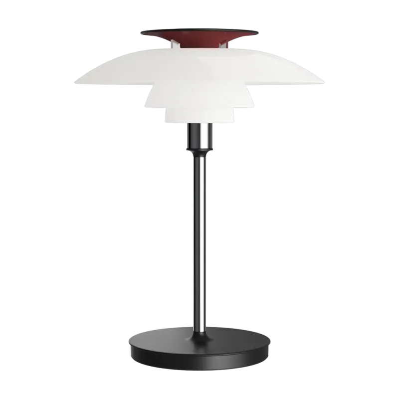 Lampe portable blanc opale et chromé brillant 30,5x23cm PH 80 - Louis Poulsen