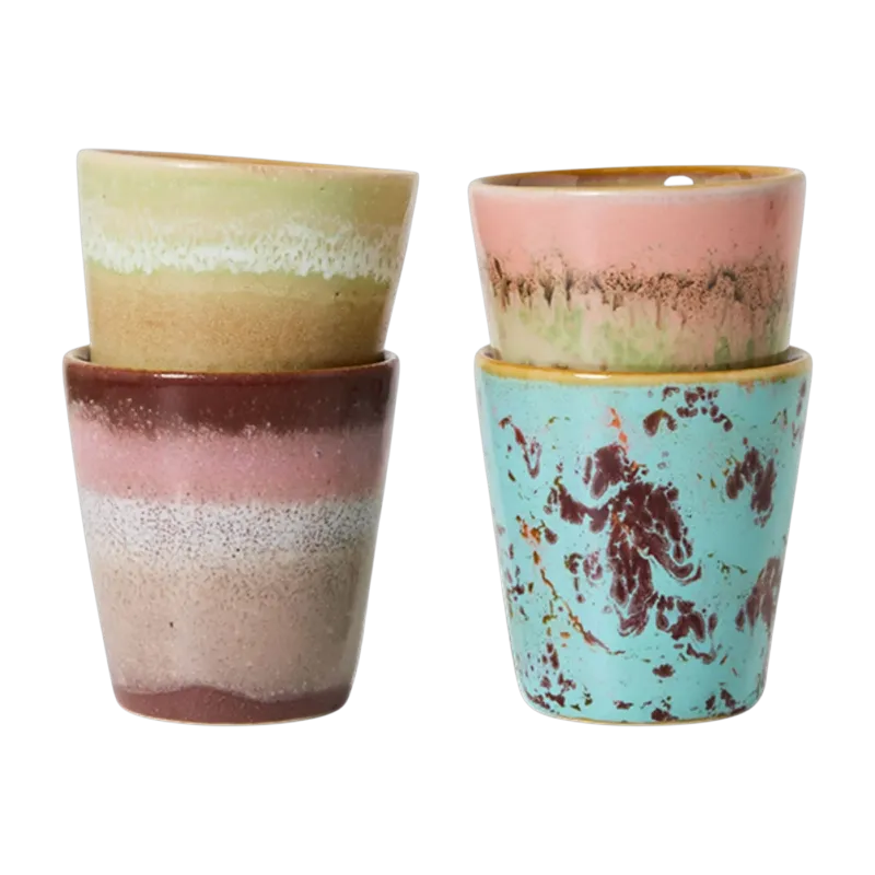 Tasses à café Futurism (Lot de 4) - HKLIVING