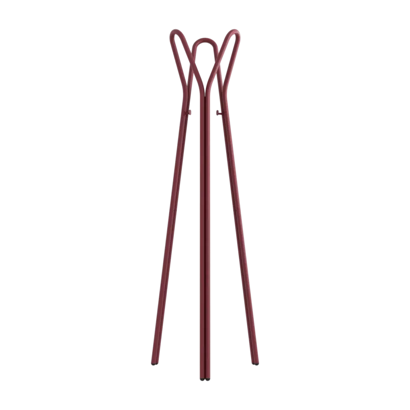 Porte-manteau en acier rouge bordeaux 56x169cm Charles - Metallbude