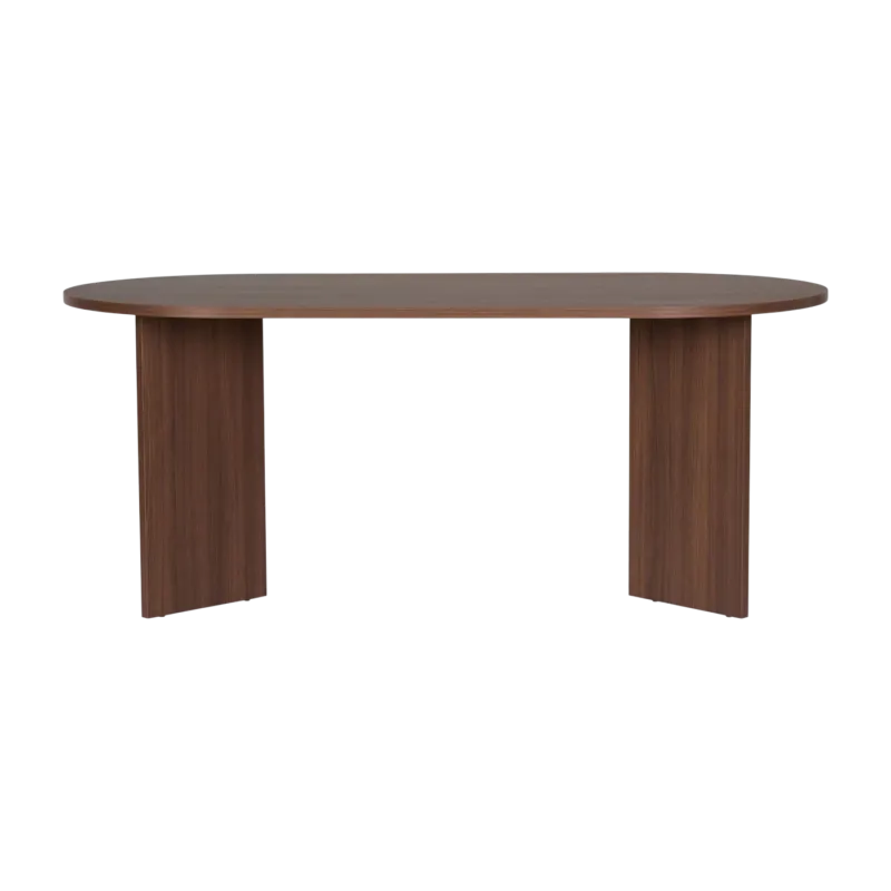 Table à manger en mélamine marron 180x89,5x75cm Sablin - Home Design