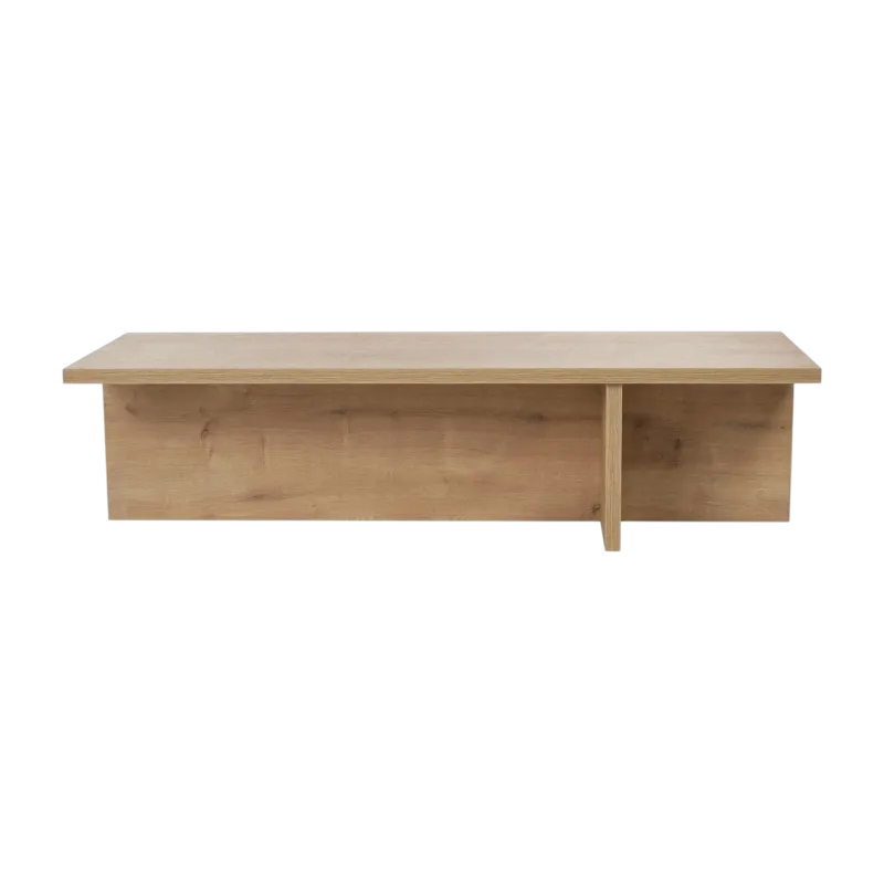Table basse rectangulaire en bois clair 120x45x35cm Harbor - Home Design