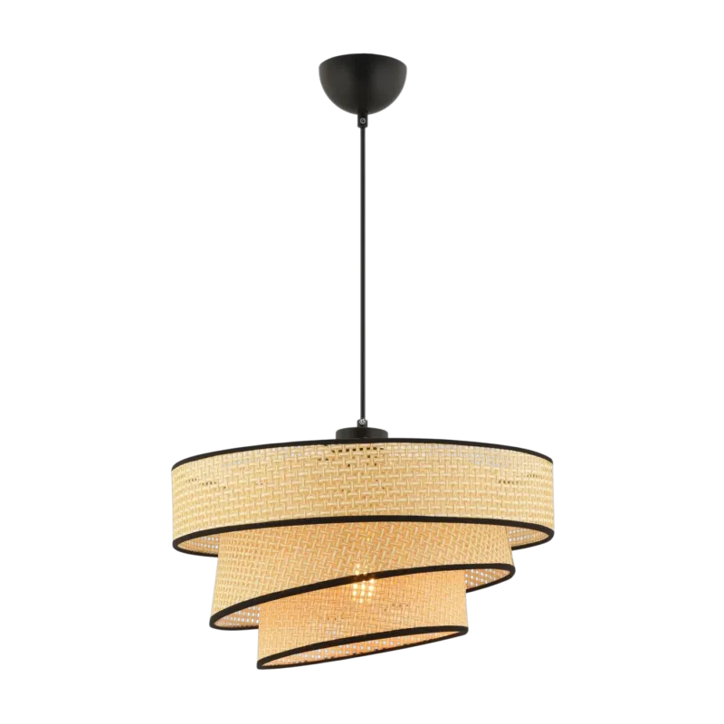 Suspension en métal doré clair et noir 40x72cm Couper Hazeran - Home Design