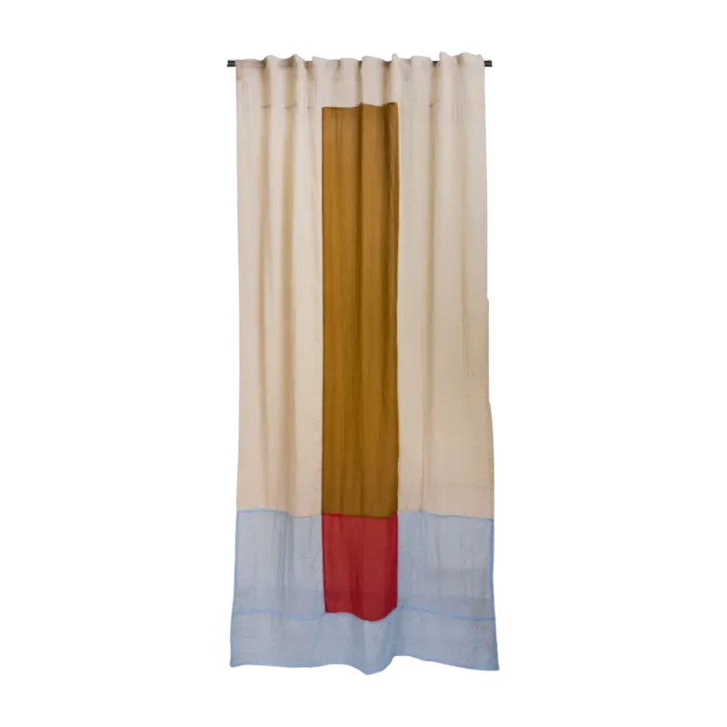 Rideau en polyester beige 250x150cm Desert kiss 1 - Raw Room