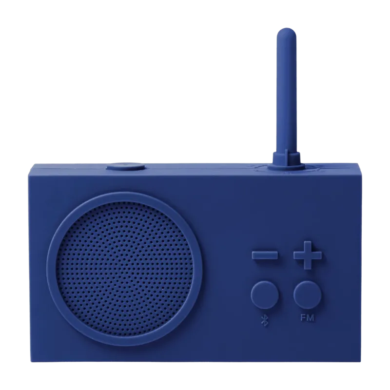 Radio FM & Enceinte Bluetooth bleu sombre Tykho 3 - Lexon - The Cool Republic