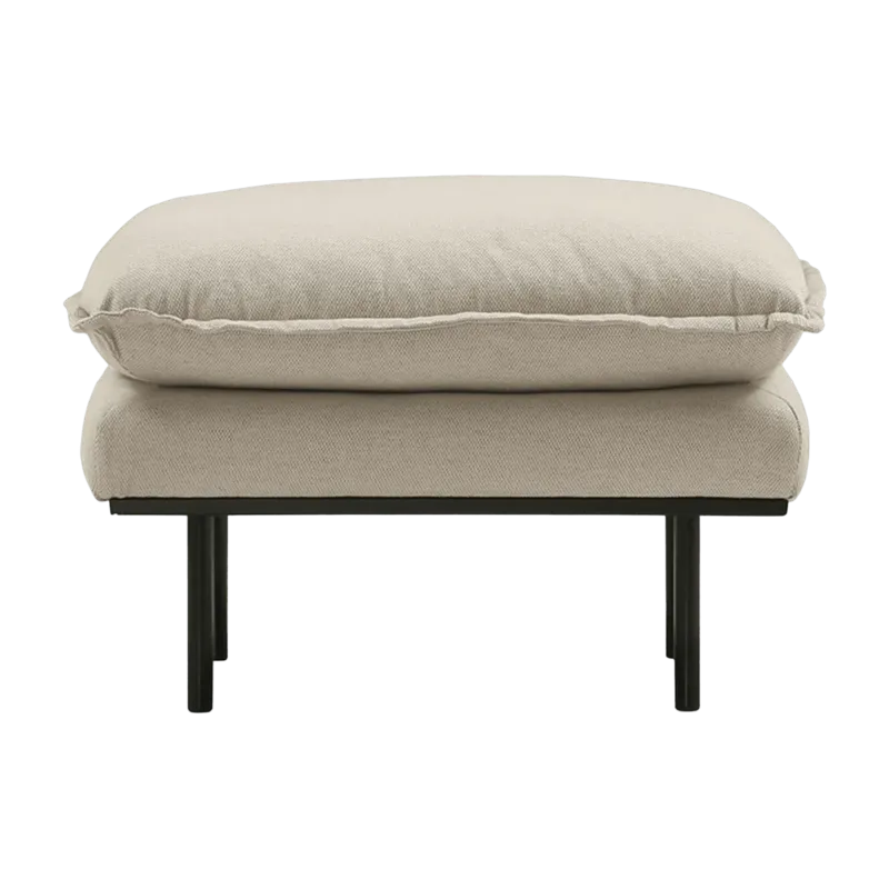 Repose-pieds beige Retro - HKliving - The Cool Republic