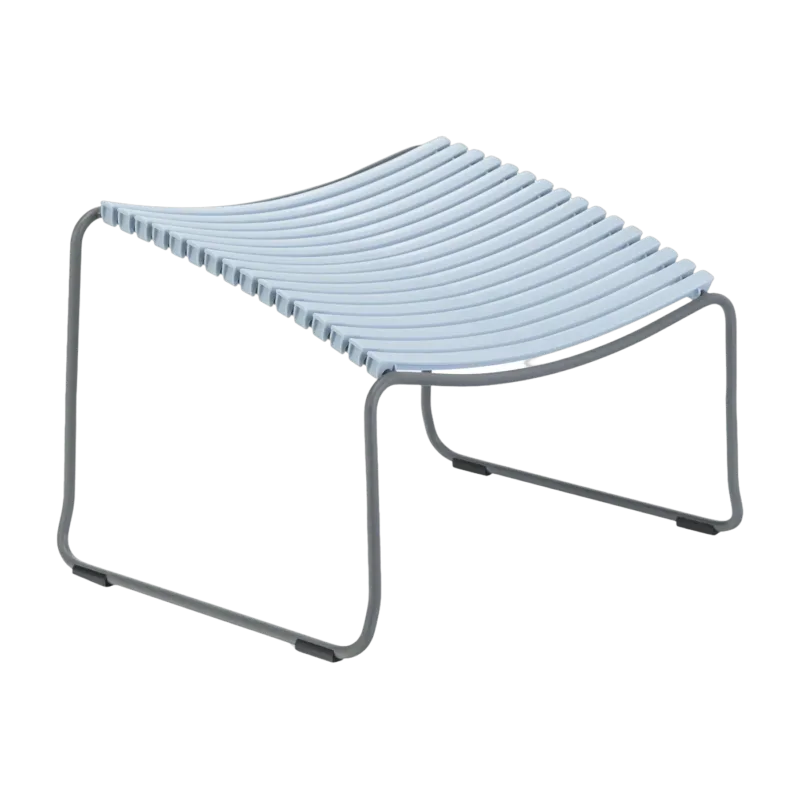 Repose-pieds en métal et plastique bleu clair CLICK - Houe - The Cool Republic