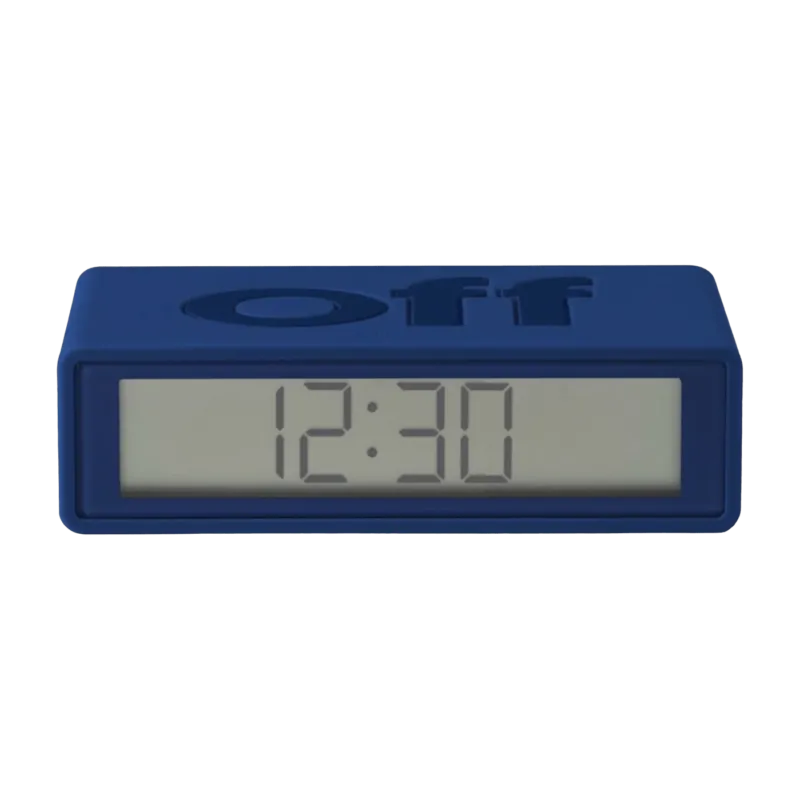 Réveil Flip de voyage bleu Sombre - Lexon design - The Cool Republic