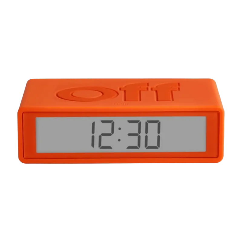 Réveil orange Flip+ Travel - Lexon - The Cool Republic