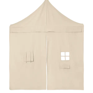 Rideau d’angle en coton recyclé blanc Settle - Ferm Living - The Cool Republic