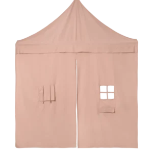 Rideau d’angle en coton recyclé rose Settle - Ferm Living - The Cool Republic